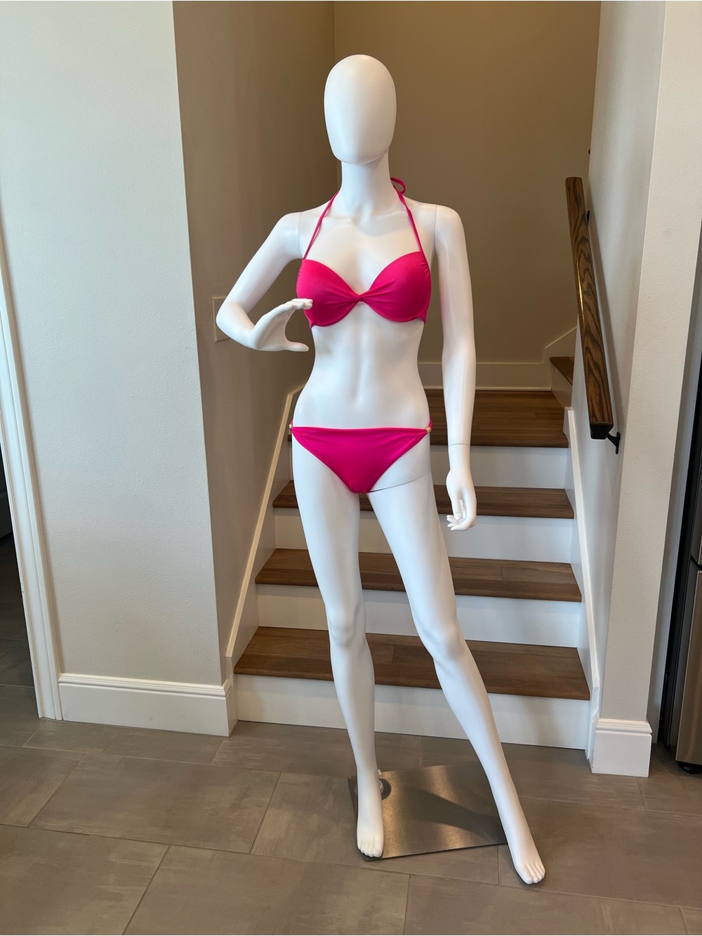 Victoria's Secret Hot Pink Halter Bikini